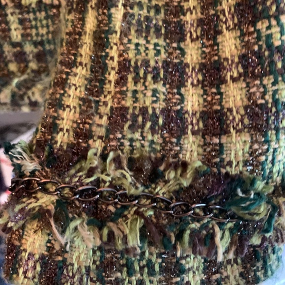 Chicos  fringed chain link Chanel-like blazer. Worn once - Picture 4 of 8